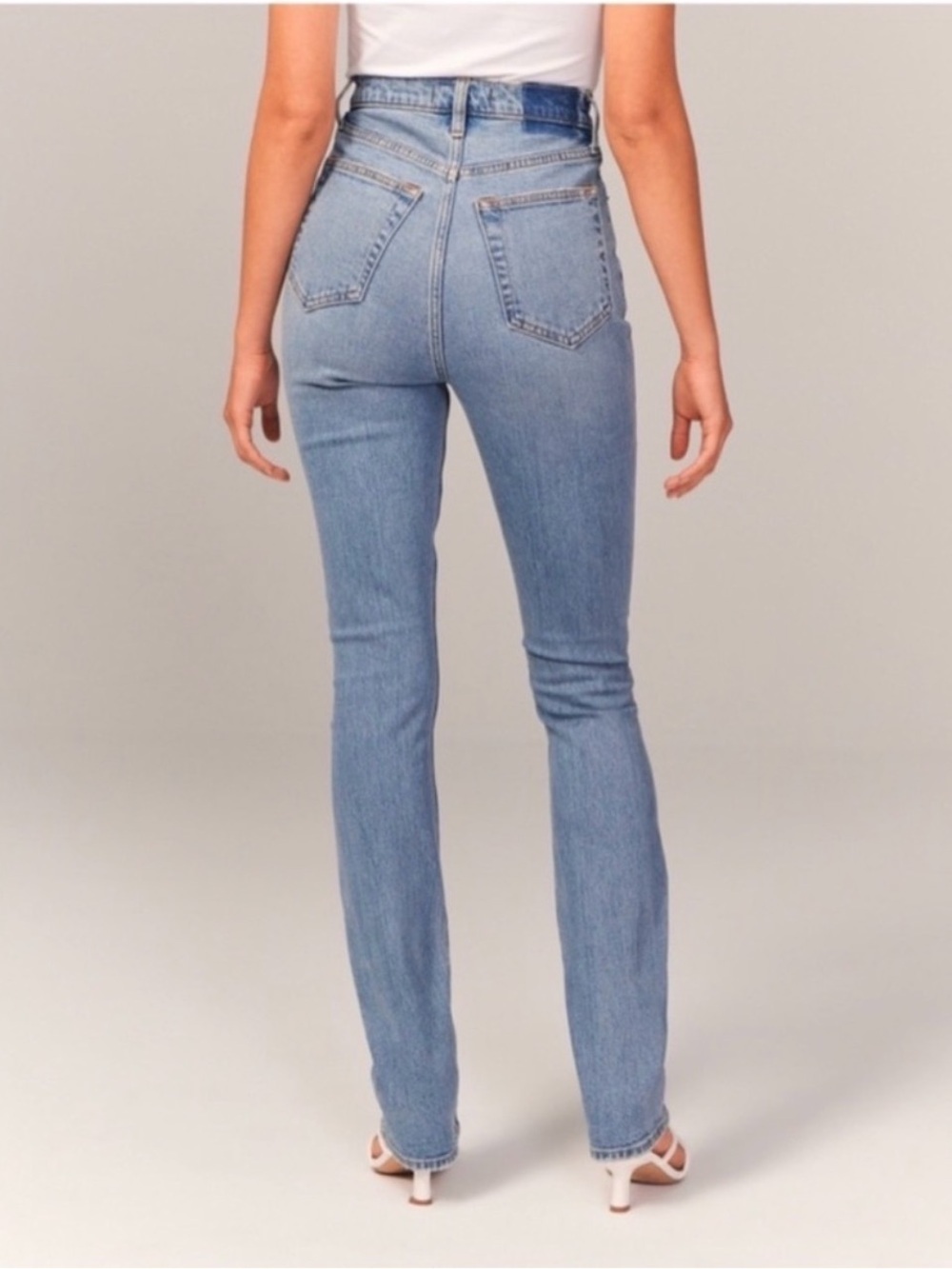 Abercrombie & Fitch The 90s Slim Straight Jeans 24 Ultra High Rise Crossover